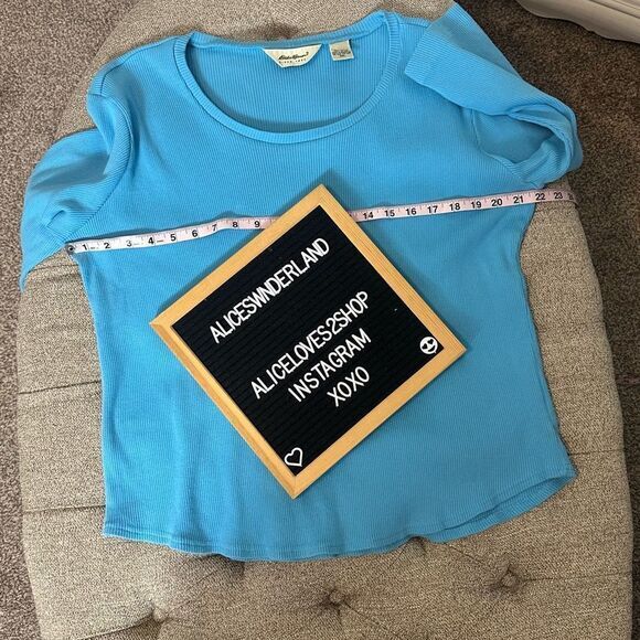 Y2K Eddie Bauer Lightweight Ribbed Top - Picture 15 of 16